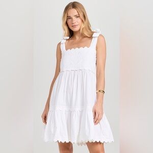 Juliet Dunn Poplin Tie Shoulder Sundress